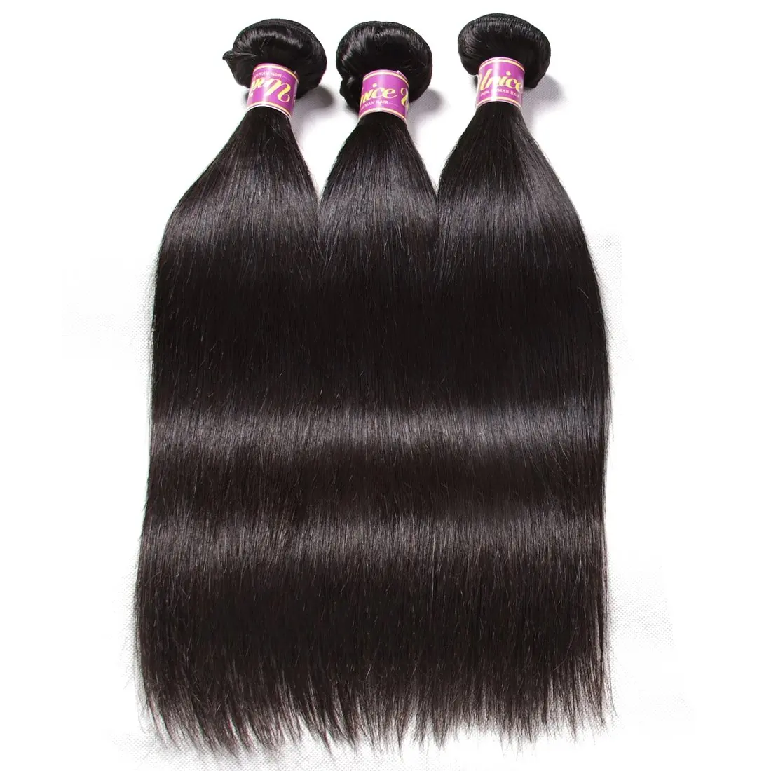 ตรงผมมนุษย์ 14 16 18 นิ้วบราซิล Virgin STRAIGHT Human Hair Bundles 2/3/4 รวมกลุ่มผมมนุษย์ตรงผม