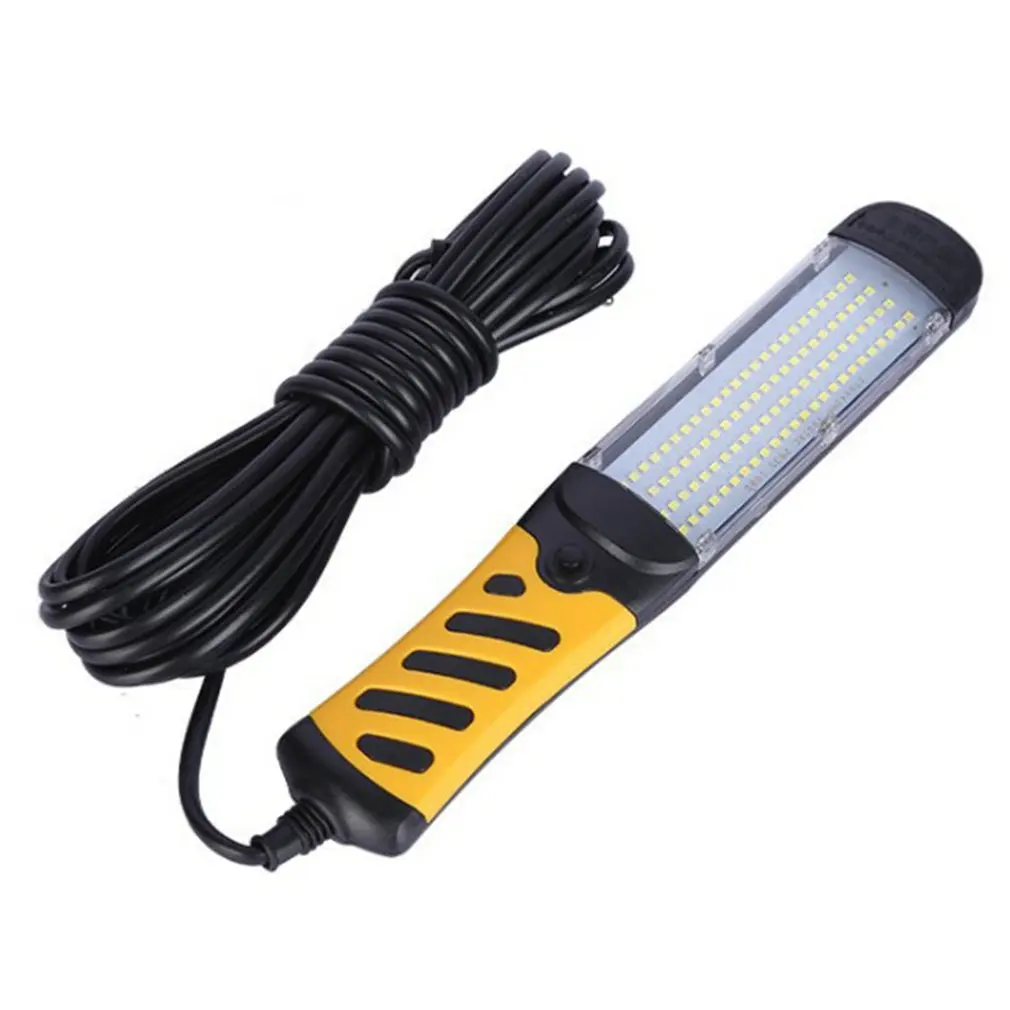 100 Beads Hand-held Inspection Lamp Wired With Powerful Magnet Rotating Hook Practical Portable Work Light