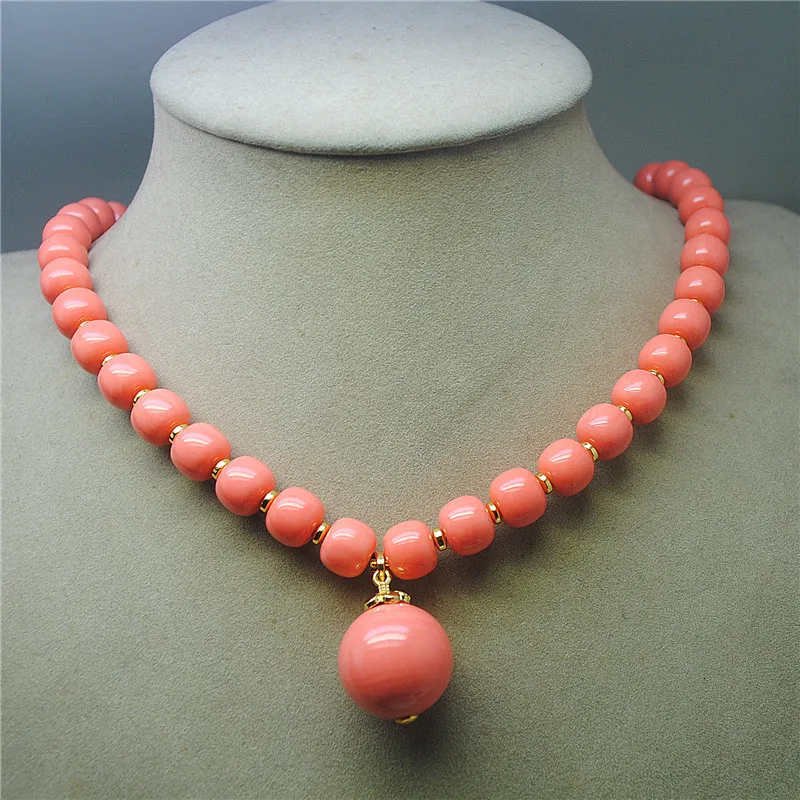 

1PC NEW WOMEN NECKLACE WITH ROUND BALL FOR CRAFT DECORATIONS 53CM LENGTH