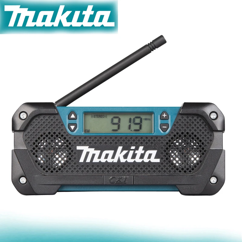 Makita MR052 12V Cordless Radio Portable Player 2 x 36 mm 2.0W Stereo Speakers Radio Compact Job Site Radio