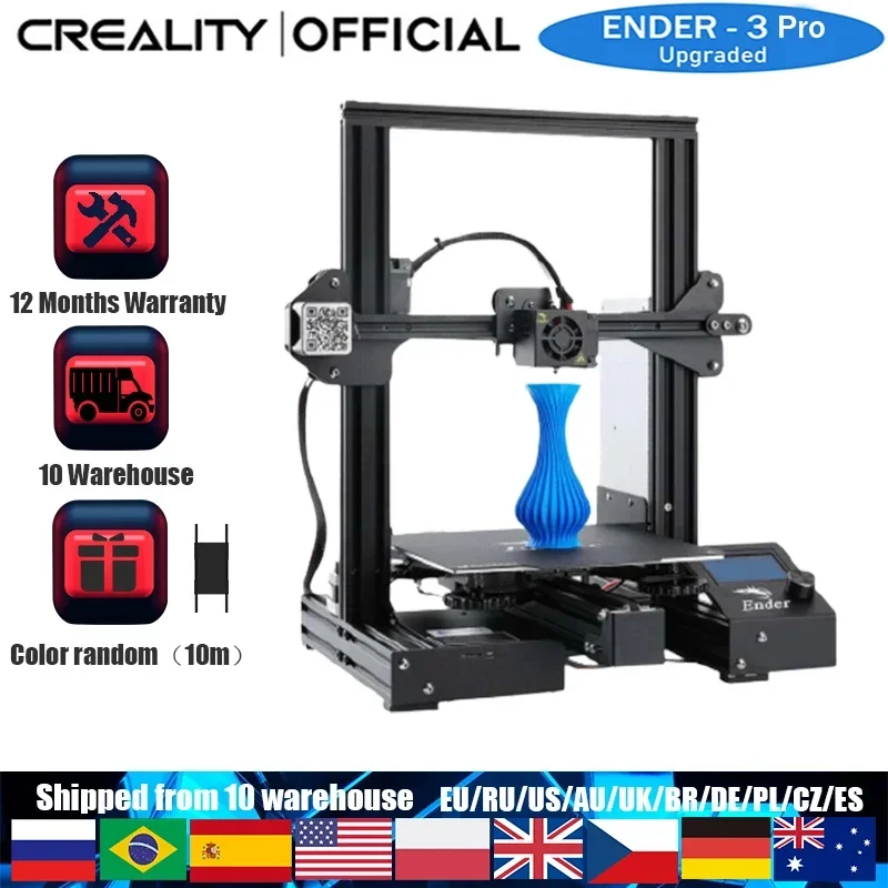 Creality Official Ender-3 Pro 3D Pinter Magnetic Build Plate Resume Power Off Printing KIT Power Supply