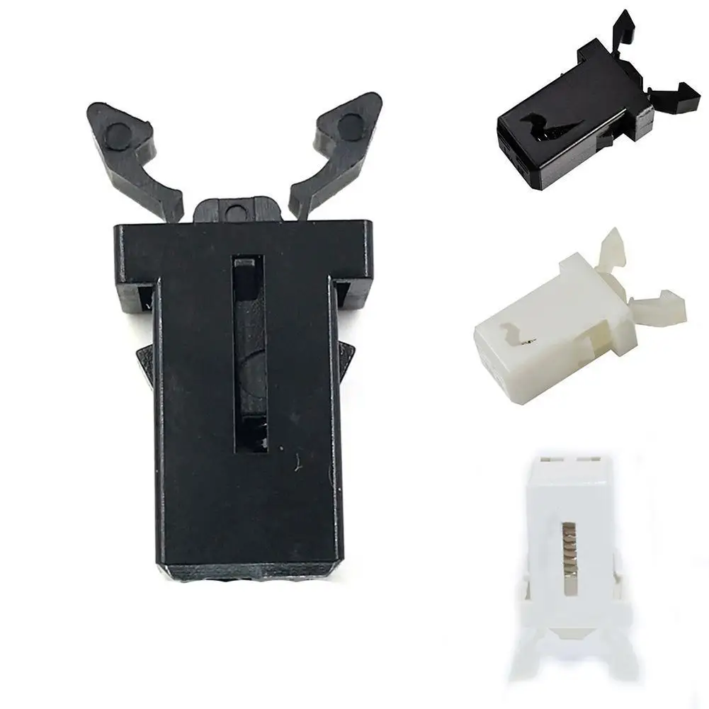 10 Pcs Trash Can Plastic Lock Self-Locking Switch Replacement Catch Compatible Touch Lid Bin Latch Repair Clip Black