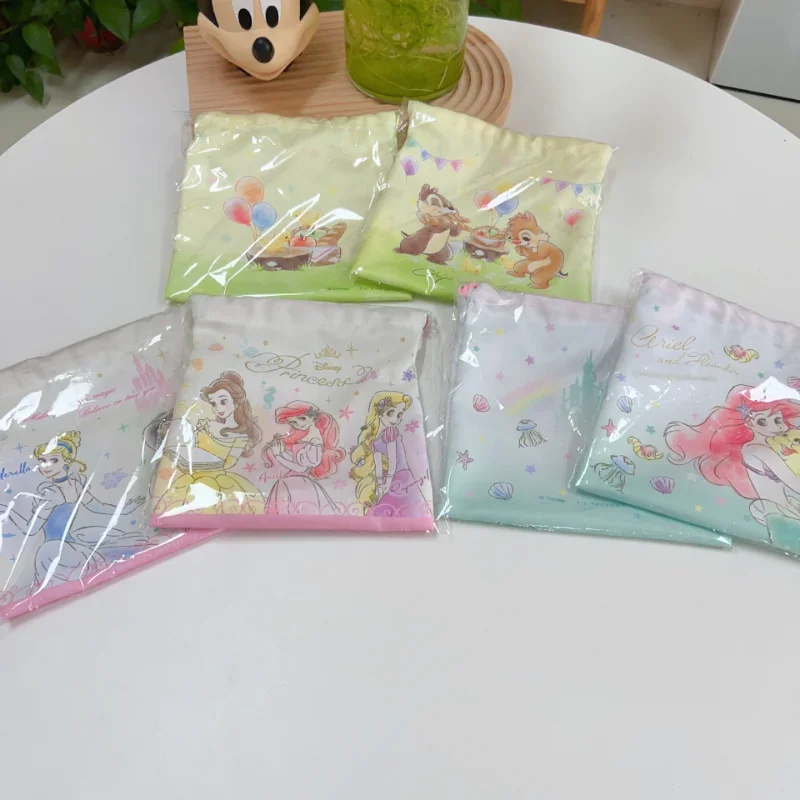 Disney Princess Toy Story Ariel Drawstring Storage Bag Gift Candy Jewelry Organizer Cosmetic Coins Keys Bags Cute Cartoon Pouch