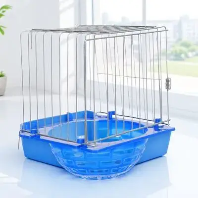

Bird Nest Hatching Box Hollow Design Durable Breeding Nest For Small Medium Birds Canary Finch Parakeet Hanging Cage Basin
