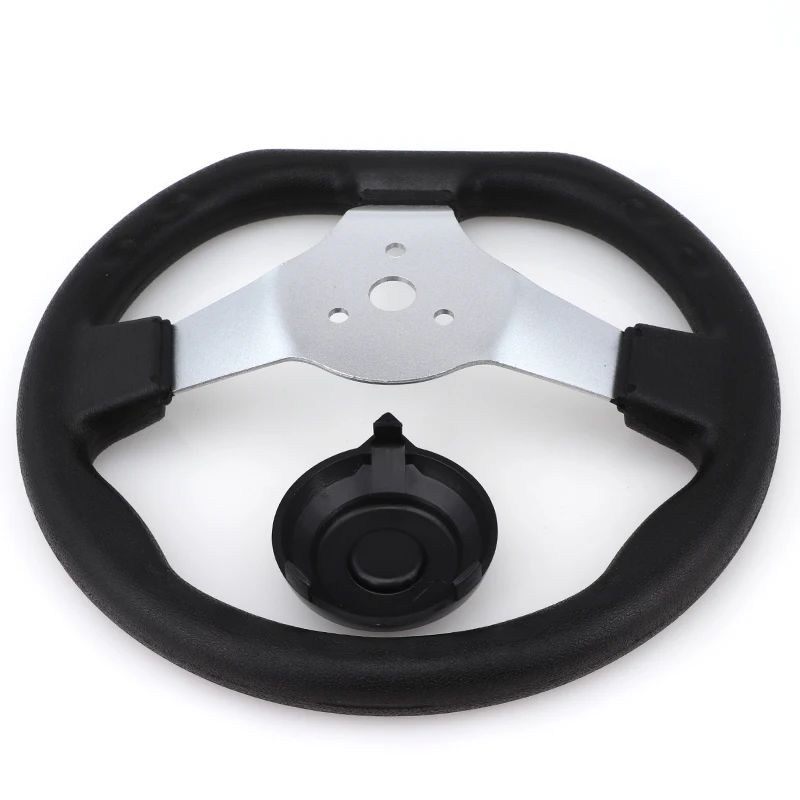 ATV 3Hole Steering Wheel Replacement Universal Suitable for Go Kart Steering Wheel Hardware with Cover Vehicle Accessories