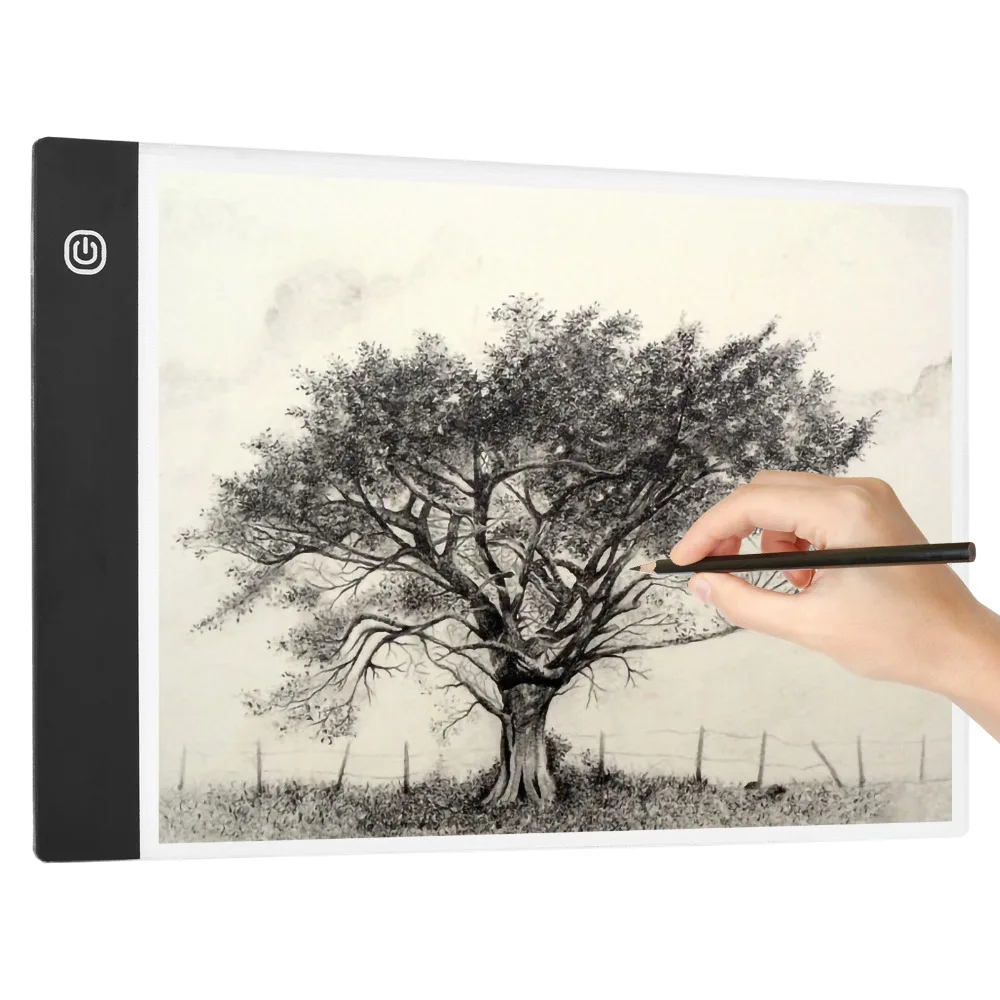 Adjustable PP LED Light Pad Adjustable 3 Levels Brightness Ultra Thin Drawing Board USB Powered Light Box For Animation