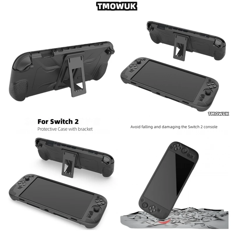 

For Switch 2 Precision-Cut Skin, Sweat-Resistant Grip, Slim Fold Stand Dockable Travel Case