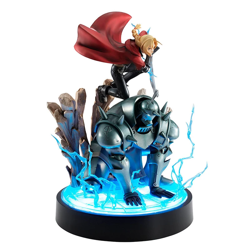 In Stock Genuine Original Mega House Edward & Alphonse Elric Fullmetal Alchemist Action Anime Figure Collectible Model Doll Gift