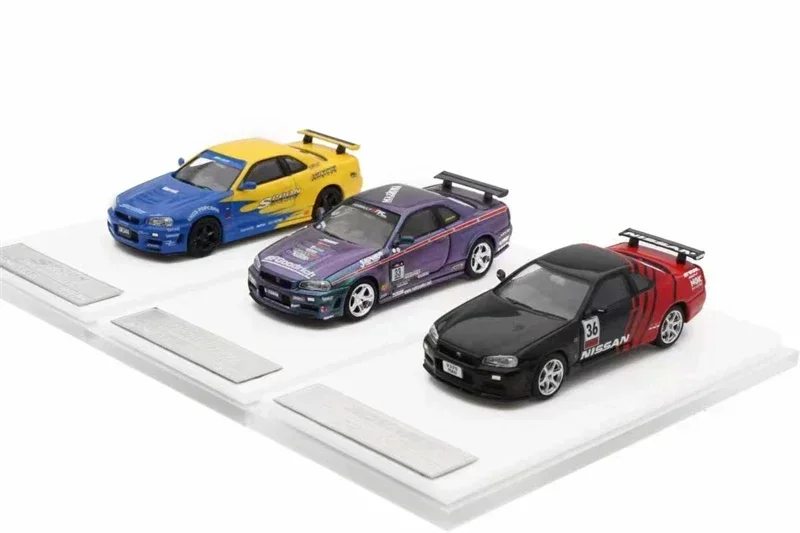 

Stance Hunters 1:64 Skyline GTR R34 Diecast Model Car