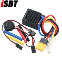 ISDT ESC70 Waterproof 70A 2~3S 70-120A ESC 5V~7.5V Adjustable BEC Phone Control 540/550/775 Brushed Motor For 1/8 1/10 Model