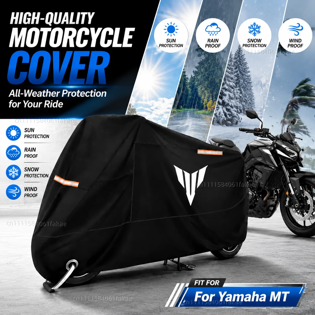 Motorcycle Cover Waterproof Outdoor All Season Dustproof UV Protective Moto Scooter Rain Cover For Yamaha MT10 MT09 MT07 MT03 MT
