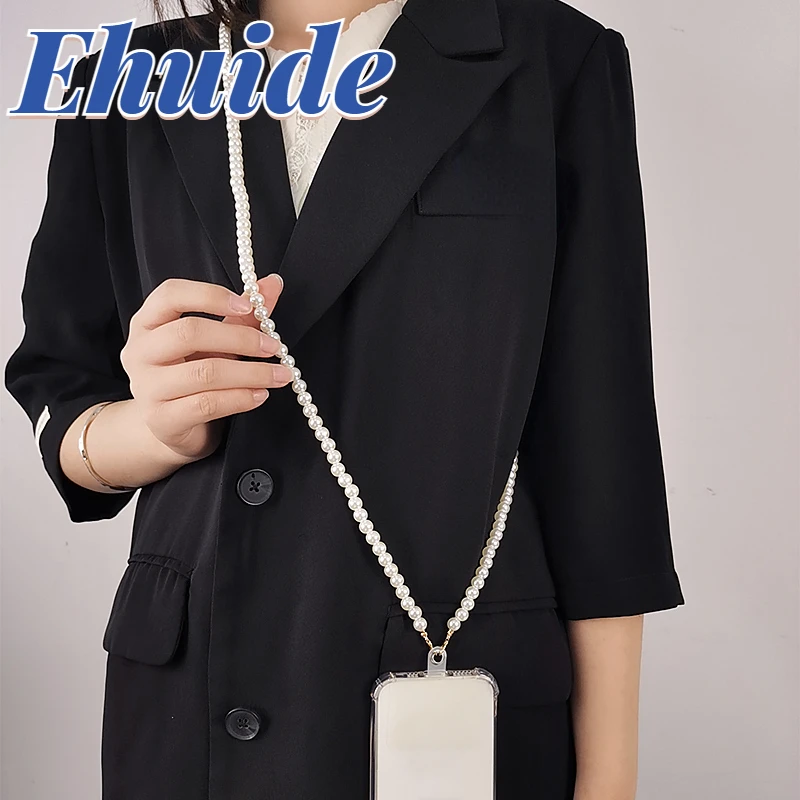 5 Cordini Per Cellulare Con Perline E 5 Patch Universali – Laccio Corto Portatile In Acrilico E Tessuto, Decorazione E Sospensione Per Telefono E Chiavi