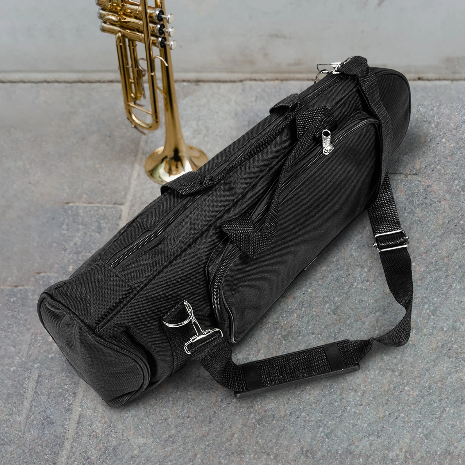 

Trumpet Case Small Bag Holder Wind Instrument Pouch Wear resistant Portable Carrying Instruments Musical Accessories Storage