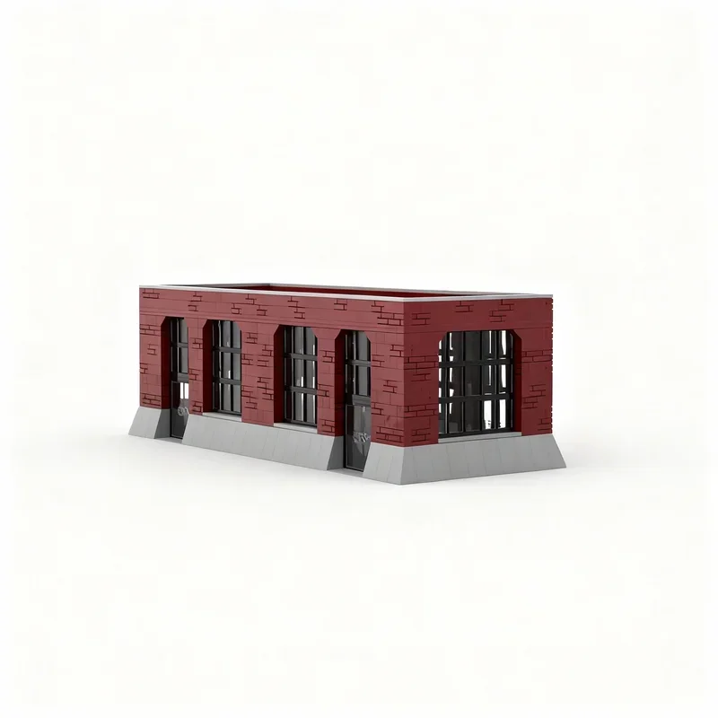 1140PCS MOC Street View Big Industrial Modular Model Custom Building Blocks Architecture DIY Assembly Display Gift Building Set