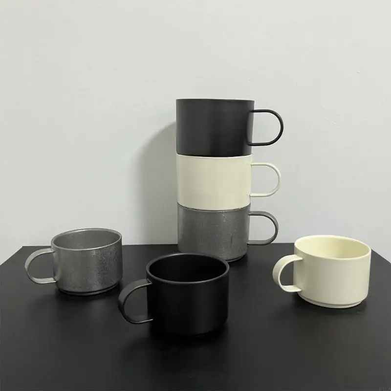 Retail/Drop Shipping Coffee Enthusiasts Stainless Steel Dosing Cups 240ml Double Wall Coffee Cup
