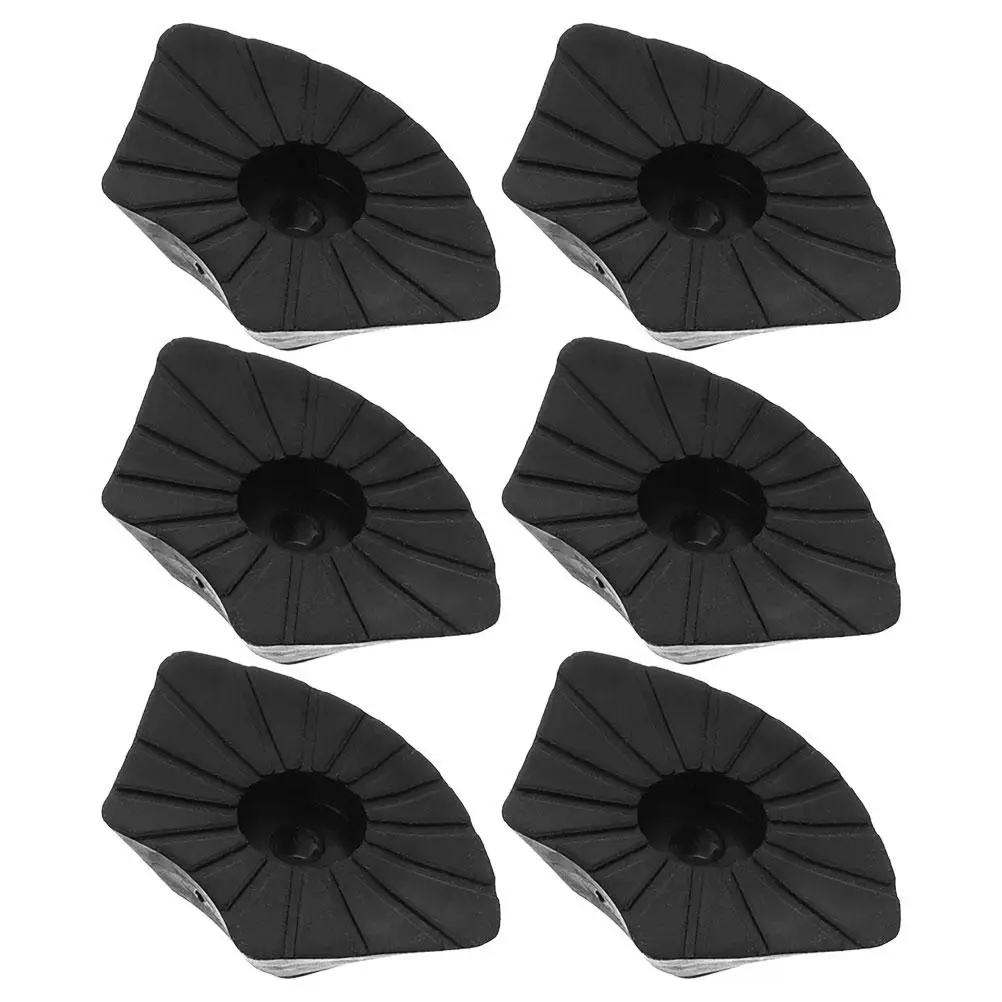 

6 Pcs Non-slip Trekking Pole Cover Travel Walking Stick Plastic Hiking Rubber Covers