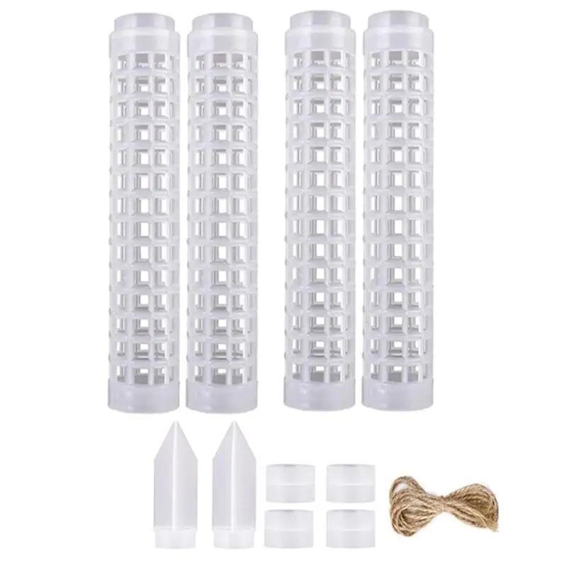 AT44-Stackable Transparent Plastic Moss Pole For Plants Monstera , Indoor Plant Spare Parts Accessories Support Stakes, Plant St