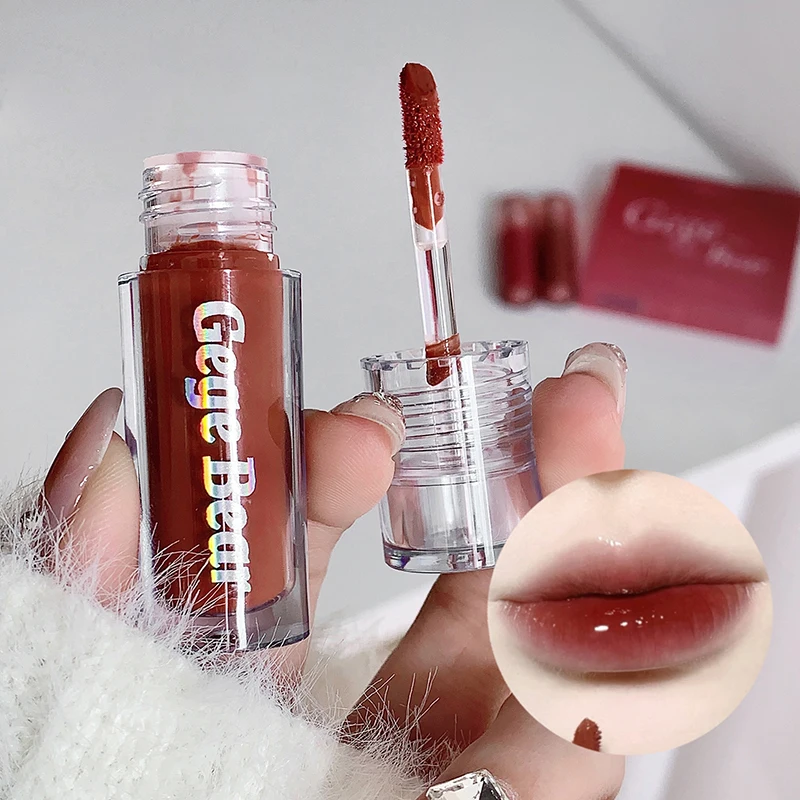 3Pcs Mirror Water Glass Lip Gloss Waterproof Long-Lasting Moisturizing Easy Blending Transparent Color Cosmetics