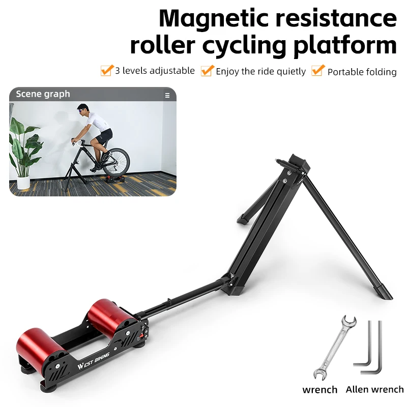 West Biking Magnetic Bike Trainer 16-29 Inch