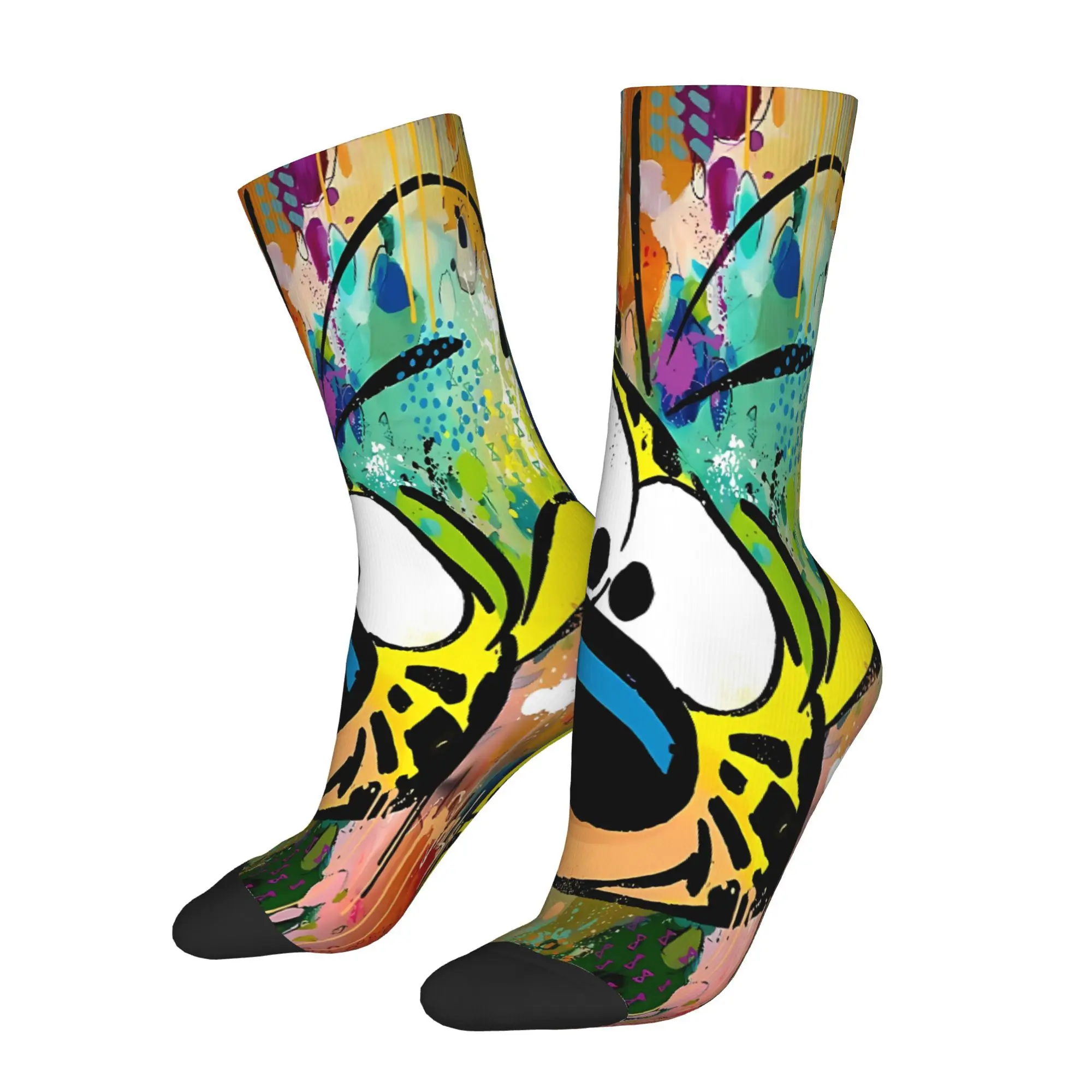 

A leopard with a long tail Marsupilami Sock Printed Man Polyester