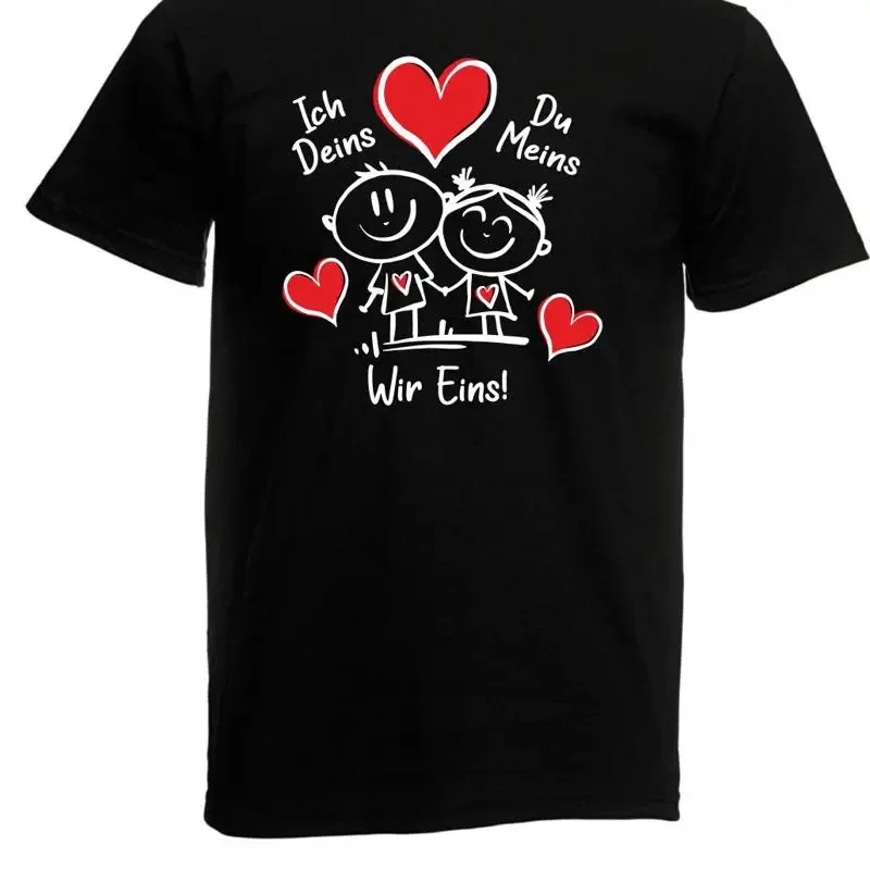 Men's I Valentine's Day Anniversary In Love Sticky Man T-Shirt I L to 5XL