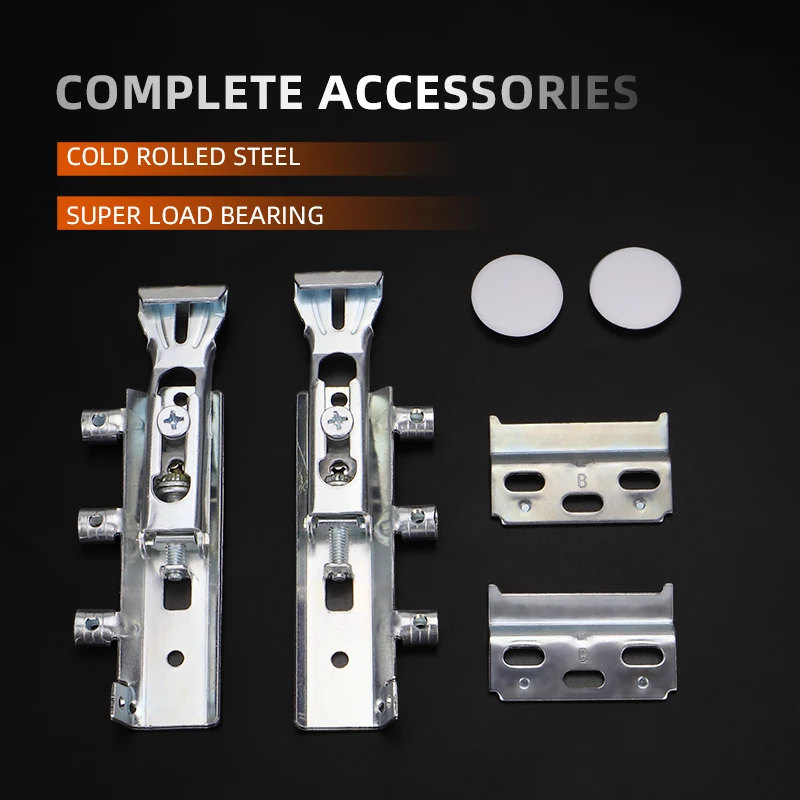 

Adjustable Wardrobe Cabinet Corner Hanging Hidden Hardware with Simple Buffer Metal Furniture Installation Accessories