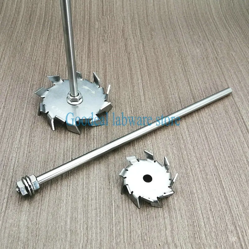 1pcs Lab 3cm-15cm SUS304 Stainless Steel Dispersing Disk, Round Sawtooth Type Stirring Disc Laboratory Equipment