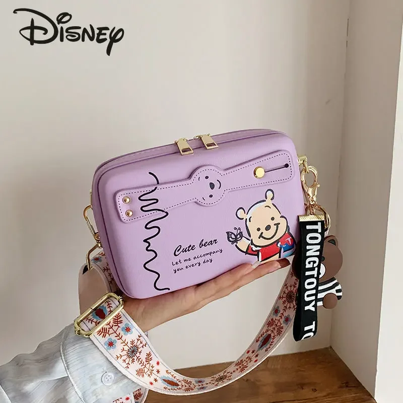 Disney-Sac à bandoulière de luxe pour femme, sac à bandoulière, sac à provisions, rangement multifonctionnel, haute qualité, mode de dessin animé