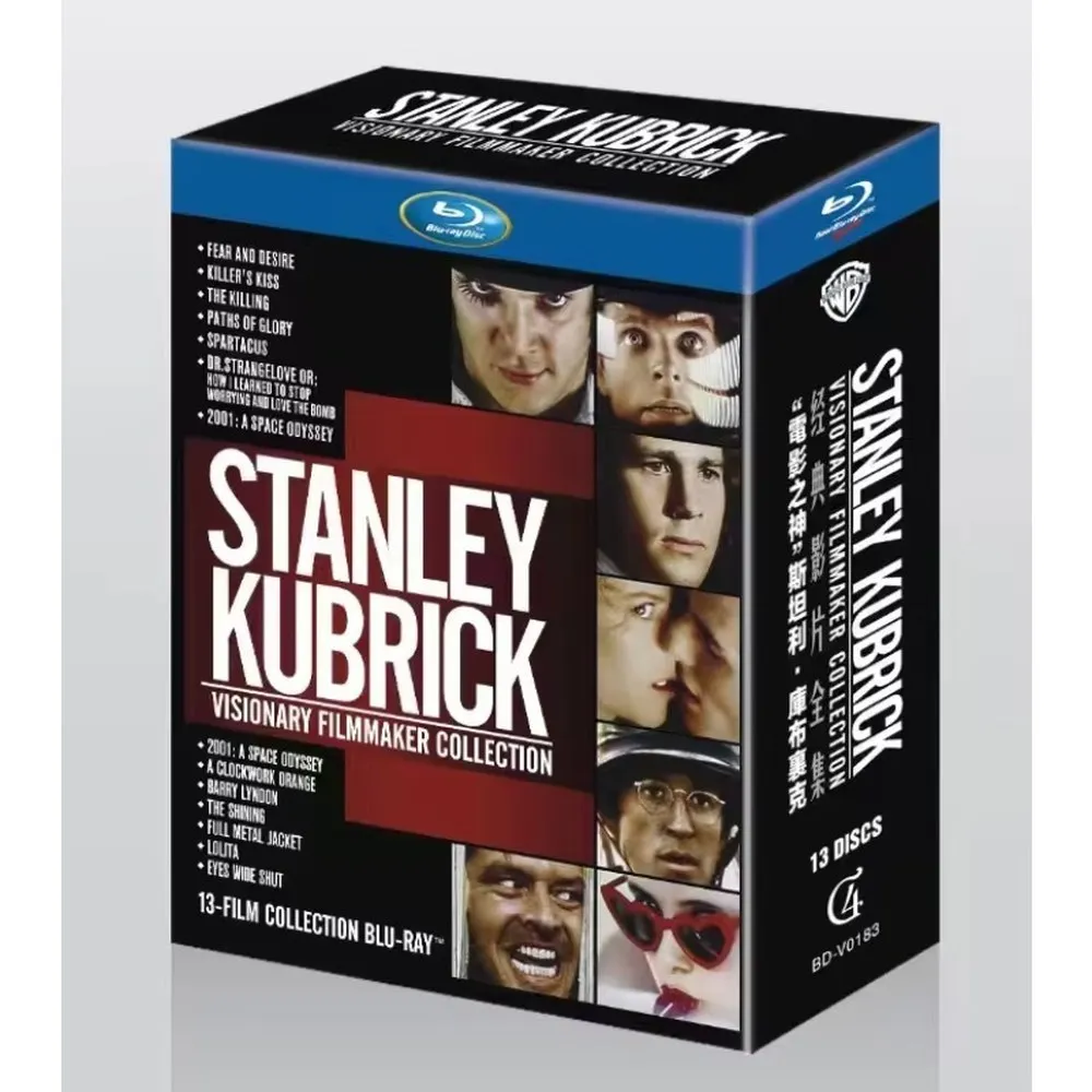 Brand New BD Blu-ray Stanley Kubrick Film Collection 13 Discs English Audio Chinese Subtitles