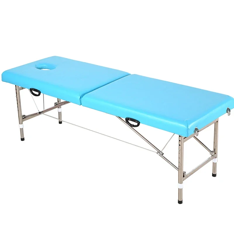 Mejor cama de masaje portátil duradera SPA mesa de cama de masaje de tatuaje plegable