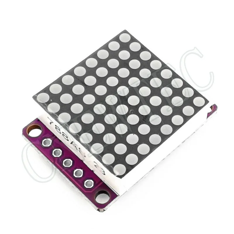 8x8 MAX7219 Rosso/Blu/Verde/Bianco Dot Led Matrix MCU Display Modulo di Controllo 5V Interfaccia Uscita Ingresso Catodo Comune 0.7 Pollici 8*8