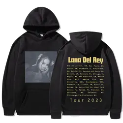 Lana Del Rey 2023 Tour Hoodies Men's Women's Fashion Aesthetic Pullovers Sweatshirt Vintage Casual Long Sleeve Hoodie Streetwear