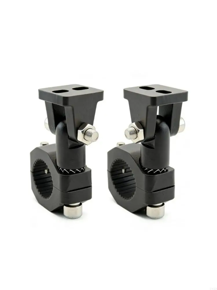  Motorcycle Auxiliary Light Mount Universal Bike Light Bracket for Handlebars Crash Bars with Quick Installation