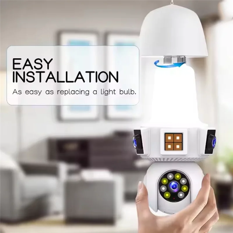 B04B-Lente Dupla Mart Home Sem Fio Wifi Mini Câmera Cctv Visão Rede Câmera IP de Segurança