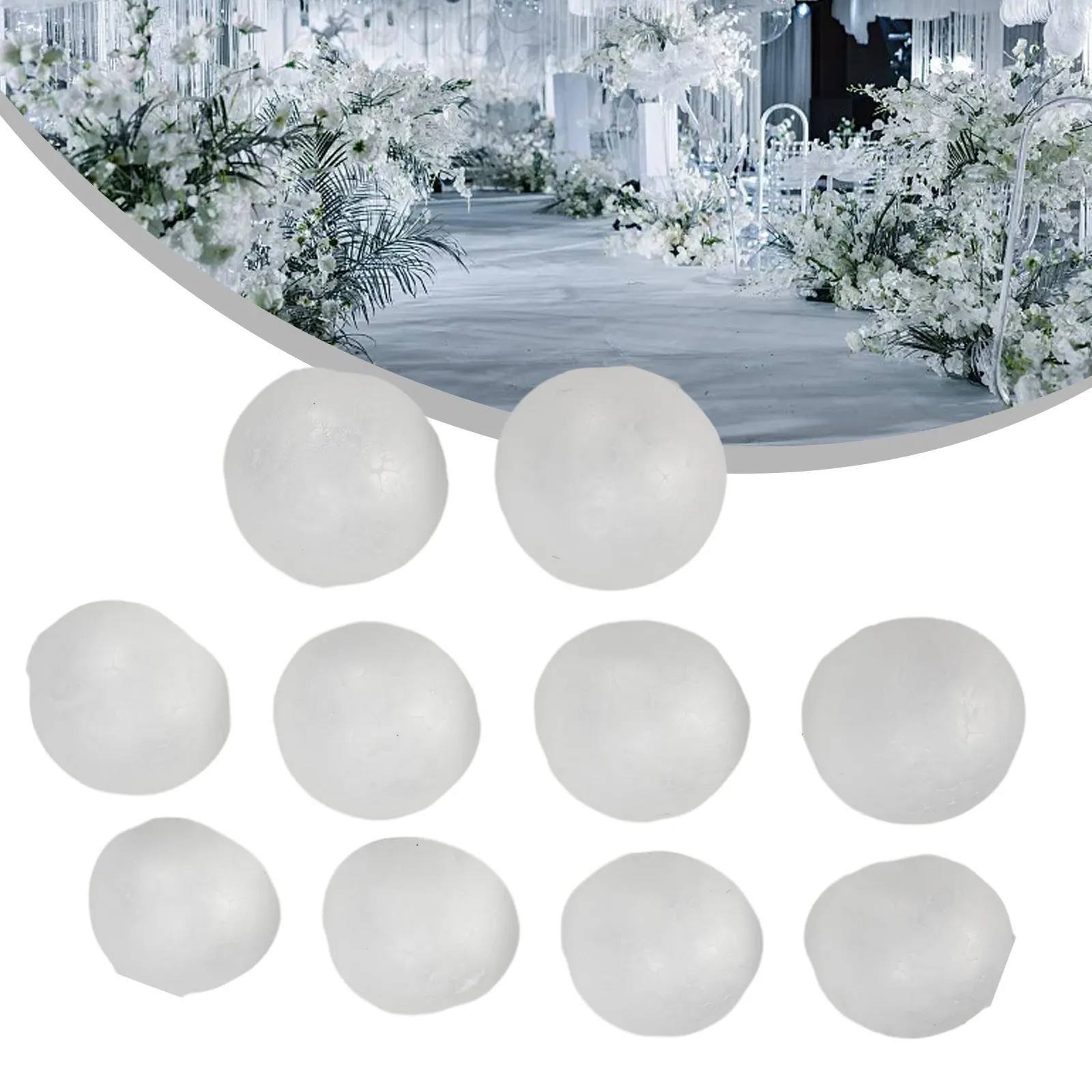 Creative Essentials 10 pezzi di emisferi rotondi in schiuma per progetti di arti e mestieri, attività di apprendimento per bambini o decorazioni per la casa