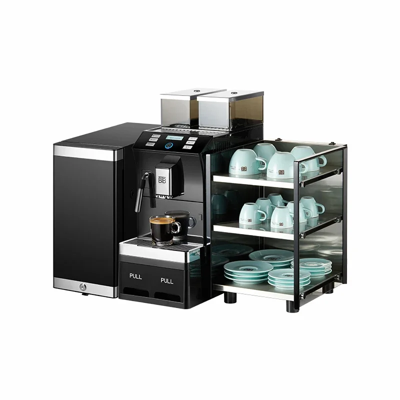 BTB-101+5 Grinding System Coffee Bean To Drinks Office Use 19 Bar Espresso Americano Automatic Coffee Machines