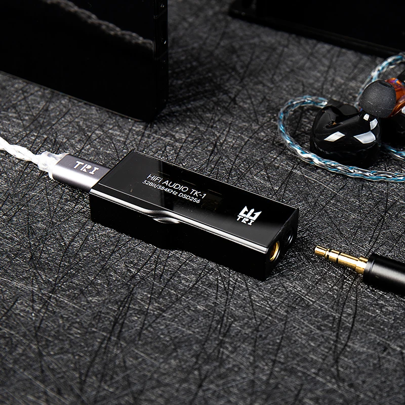 TRI TK1 ポータブルロスレスアンプ デュアルチャンネル DAC Type-C/Lightning アダプター 3.5mm&4.4mm 2 ポート IOS/Android/MAC/Windows と互換性あり、オーディオマニア向け
