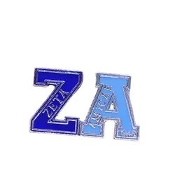 College Community Group EST Years 1948 Greek Letters Ladies Zeta Amicae Pin Soror ZA Brooch Jewelry