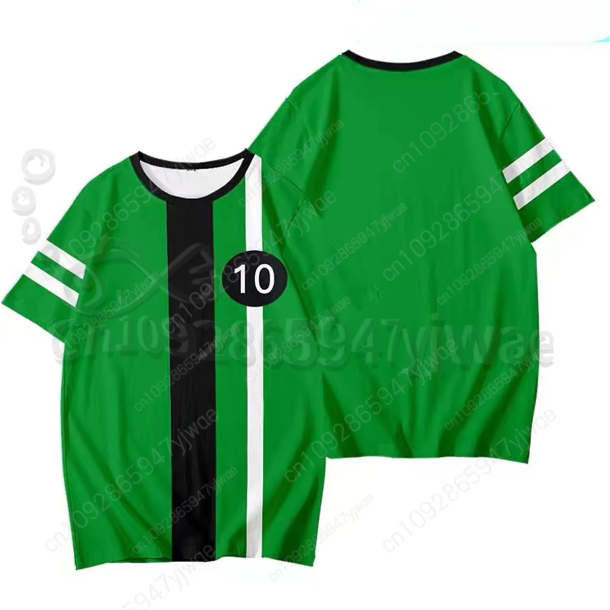 American Anime Omnitrix Ben10 Cosplay Shirt 3D Ben Tennyson Print 3D Grafik T-Shirt Harajuku Y2k Top Sommer Eltern-Kind-Outfits – Detail 13