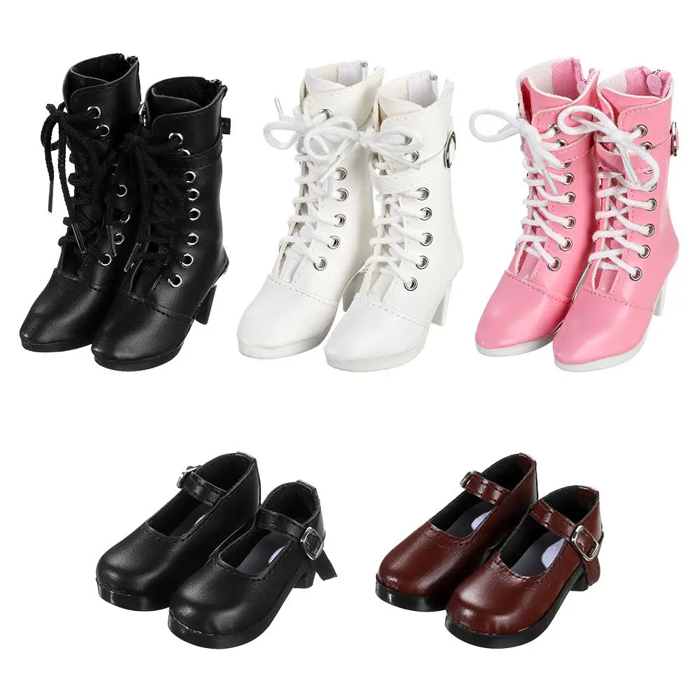 Botas para muñecas de 7,8 CM, zapatos de tela de 60cm, accesorios para casa de juegos, diferentes colores, novedad de 1/3