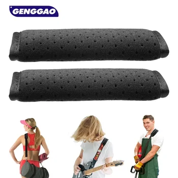 1 paire de coussinets de sangle d'épaule universels, coussinets d'air de décompression noirs pour sac d'ordinateur portable, sangle de sac tactique