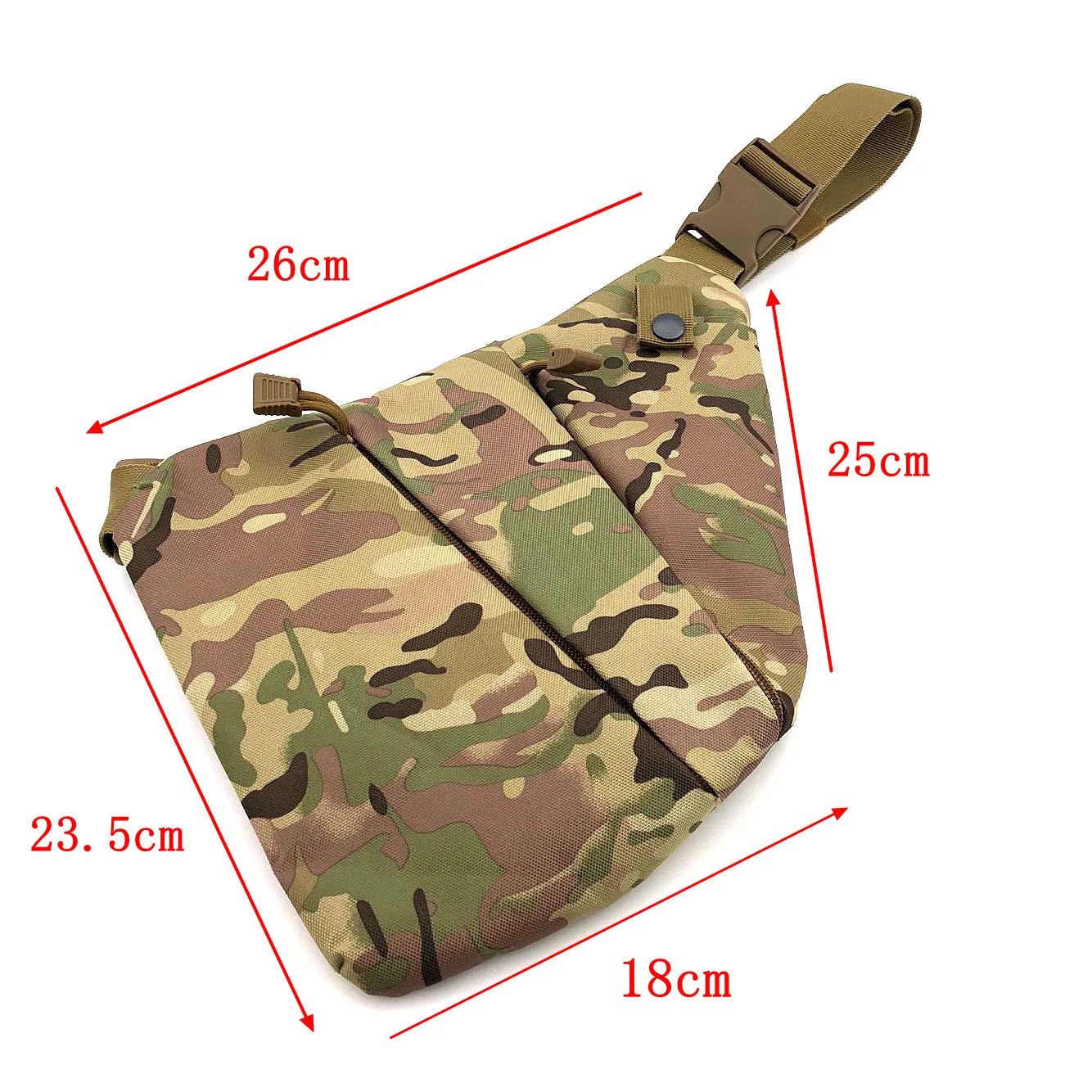 Hunting outdoor left shoulder messenger bag camouflage cycling mountaineering portable waterproof digital shoulder storage bag