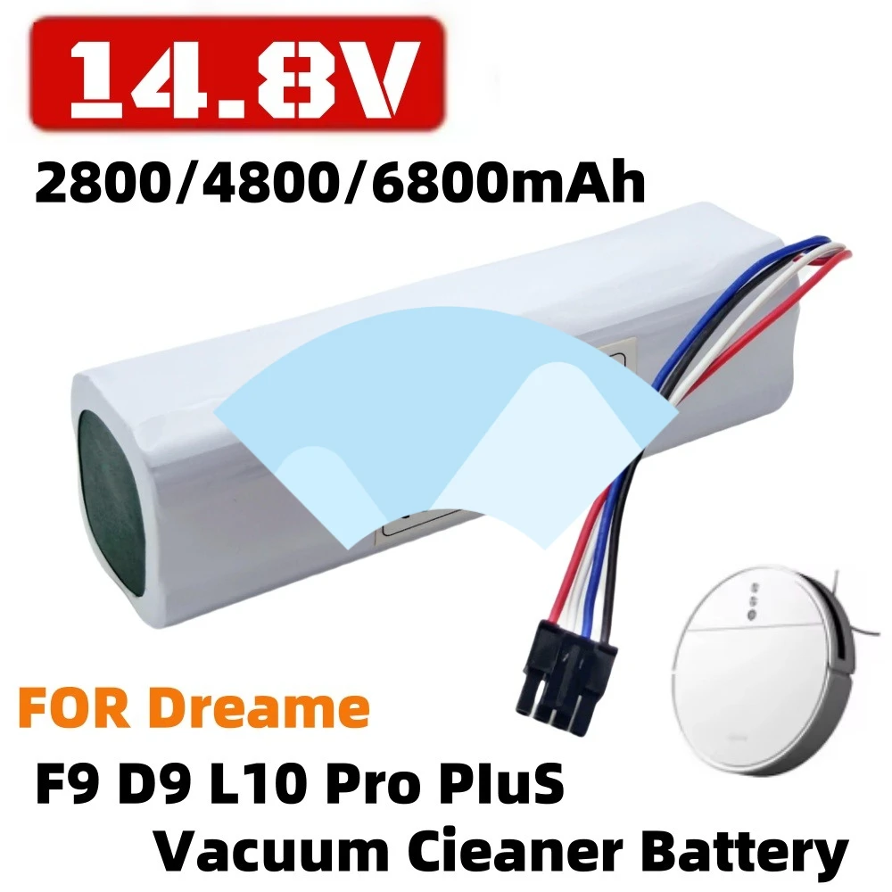 

for Xiaomi Mijia and Dreame F9 D9 L10 Pro Plus 14.8V 6800mAh Battery X10+PLUS B101CN OMNI 1S S10 S20 X10 Sweeping Mopping Robot