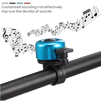 MTB Bicycle Bell Aluminum Alloy Bike Handlebar Bell Ring Mountain Road Cycling Safety Warning Bicycle Horn Cycling Accessories