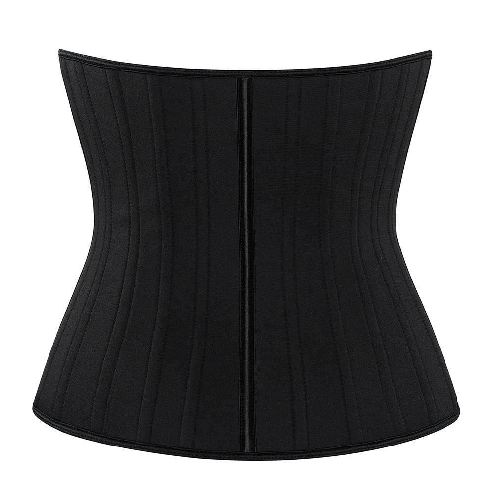 Treinador de cintura de neoprene 21 ossos de aço cintura espartilho esporte ginásio cinto fino cincher