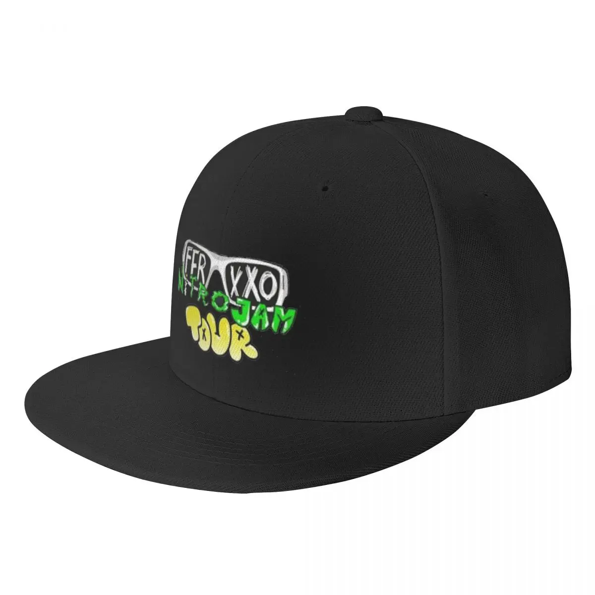 Feid Ferxxo Nitro Jam Tour Baseball Caps, Unisex 90s Rared Snap Backpack Hat, Hip Hop Flat Cap, 03