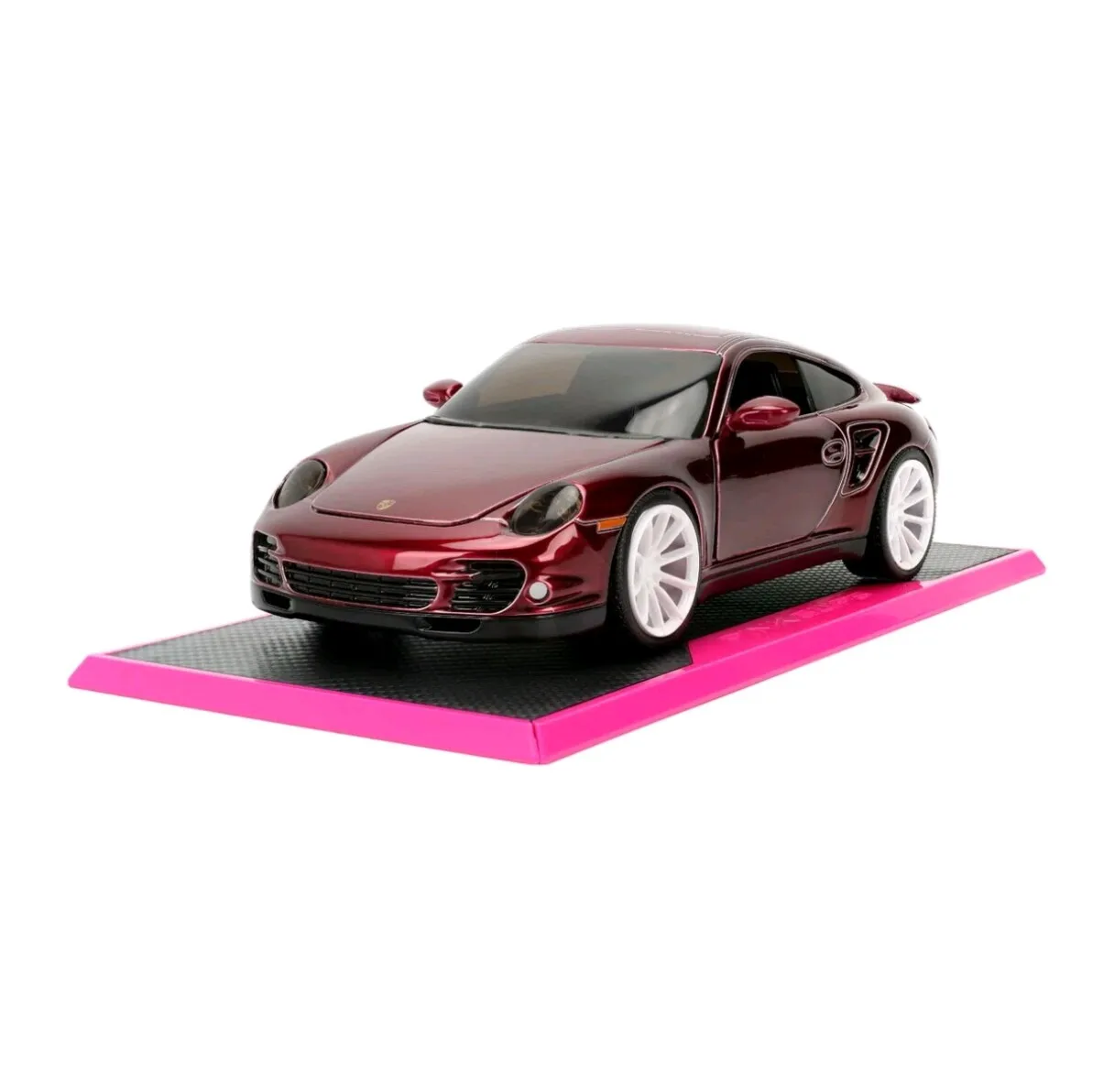 

Jada 1:24 Porsche 911 Turbo Diecast Car Model Alloy Static Collectible Toy Vehicle with Display Base for Hobby Collection & Gift