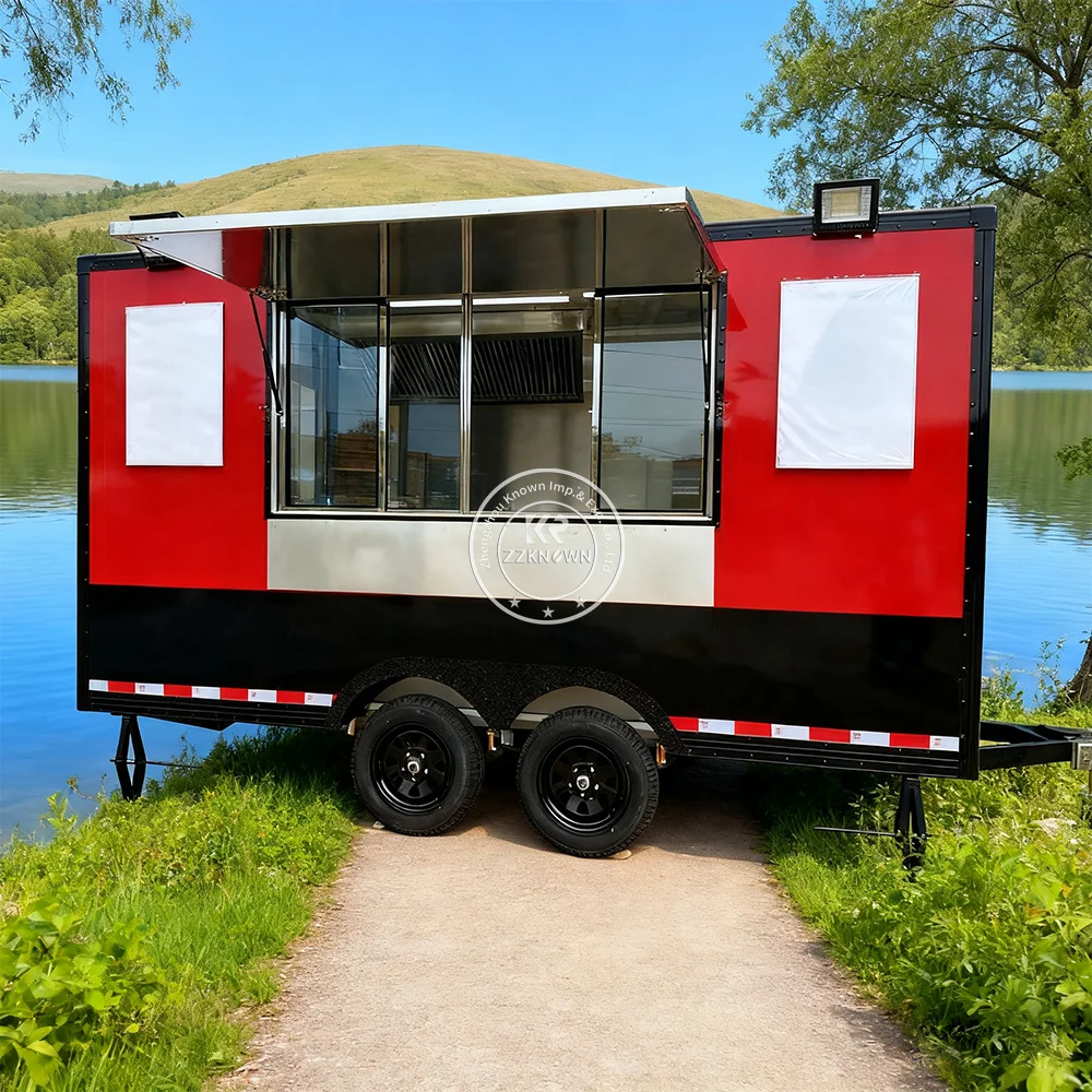 Usa Standard Crepe Bbq Ice Cream Fast Food Cart Mobile Snack Food Truck Custom Concession Food Trailer For Sale Usa