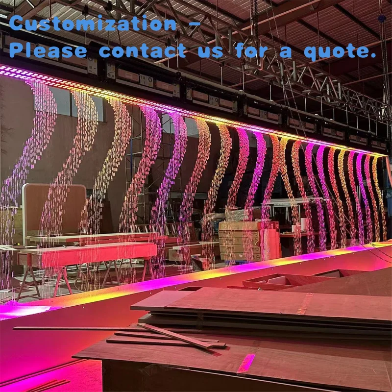 

на заказ. Индивидуальная подвижная перегородка, фонтан, светодиодный светильник, цифровая навесная стена