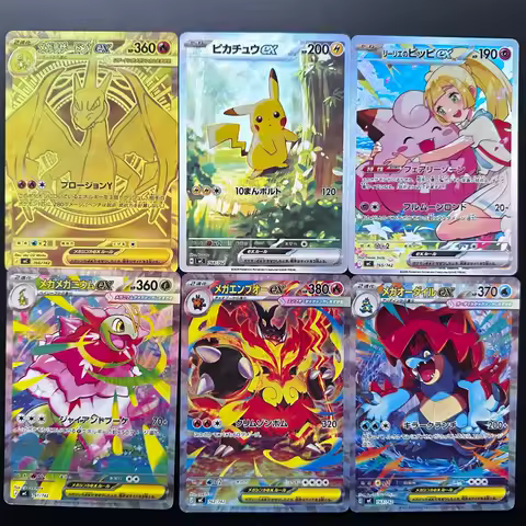 Diy Pokemon Japanese Card Inferno X Lightly Played Mega Charizard Y Lillie Clefairy Emboar Meganium ex Collection Game Card